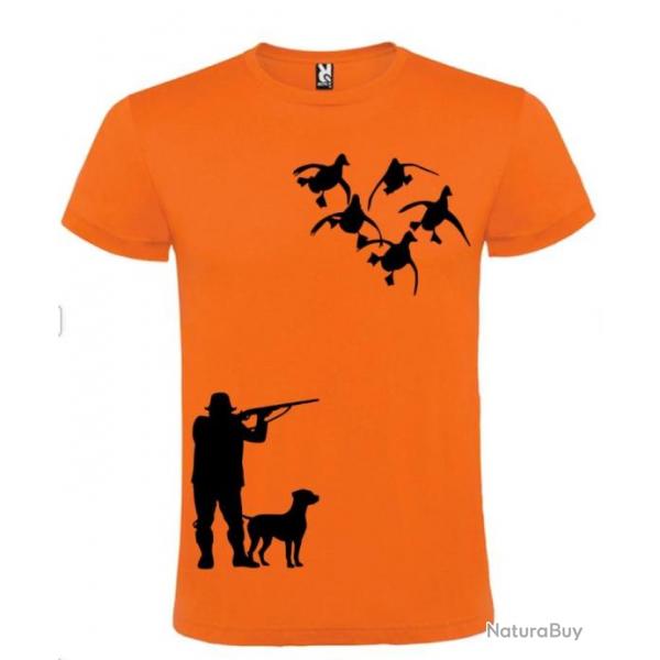 T-shirt 100 % coton motif chasse aux canards votre t-shirt chasse spciale Personnaliser