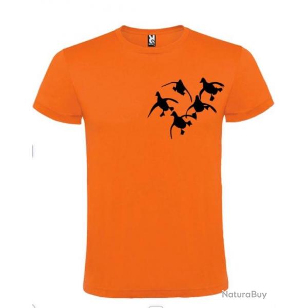 T-shirt 100 % coton motif canard votre t-shirt chasse spciale Personnaliser a