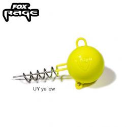 Tête Plombée Fox Rage Pelagic Screws UV Yellow 70g