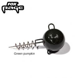 Tête Plombée Fox Rage Pelagic Screws Green Pumpkin 60g