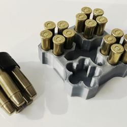 Pack Bloc chargement (4) + Speed Loader Revolver 5 coups 38SP / 357 Magnum