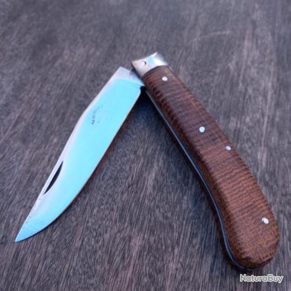 Rare et Grand Couteau YATAGUAN LA MDAILLE D OR PAUZIN avec PONCETAGE Manche en Bois de  Palmier