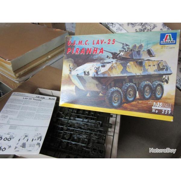 Vends  maquette blind US 1/35me Italeri LAV 25 Piranha  monter, trs bon prix!