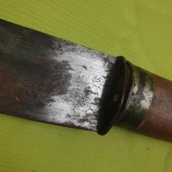 Sabre machette coupe coupe réalisé avec une lame de sabre briquet