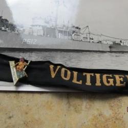 insigne bachi photo LE VOLTIGEUR patrouilleur escorteur côtier marine nationale (22/Pl. 26)Indochine