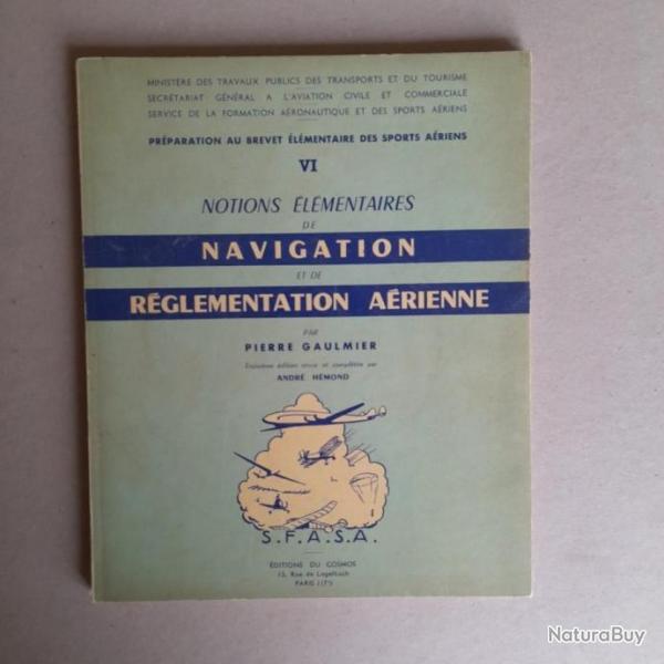 Notions lmentaires de navigation et de rglementation arienne, 1958