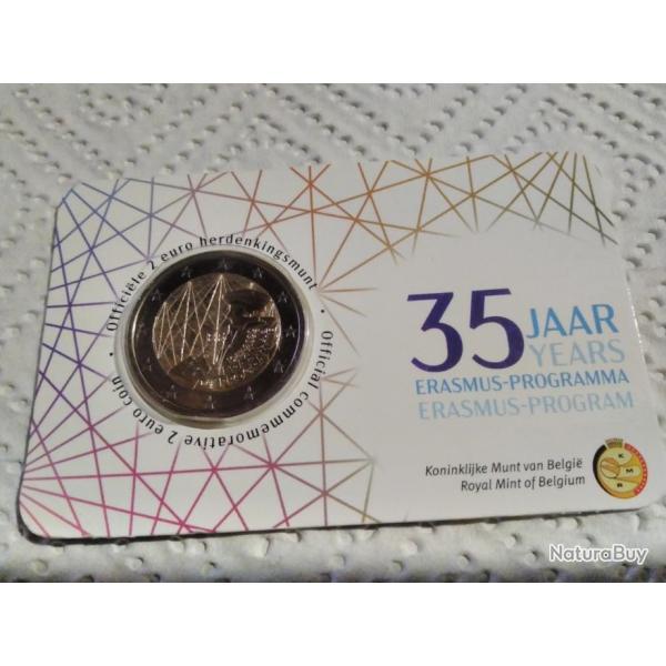 Monnaie 2  coincard Erasmus 2022 Belgique