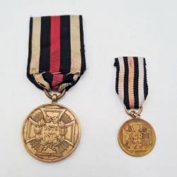 2 Médailles commémorative guerre de 1870/71 allemande