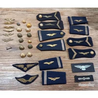 4 Paires D'épaulettes Rayées Bicolores Pour Uniformes - Pilote, Militaire, Professionnel - Polyester Résistant - 5