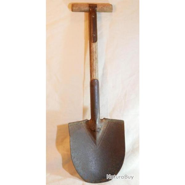 US ARMY - INTRENCHING SHOVEL M1910 - pelle T US - bien marque  1943 - WWII ref FON23PLT001
