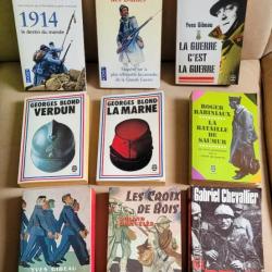 MILITARIA : 10 Livres sur la 1ère Guerre Mondiale (vente à l'unité possible)