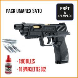 PACK PISTOLET UX SA10 BB'S CAL. 4,5 MM 