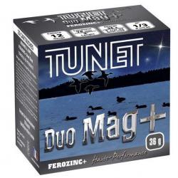 Cartouches de chasse Hautes Performances Tunet Ferozinc + Duo-Magnum 12/76 36g Acier numéro 1/3