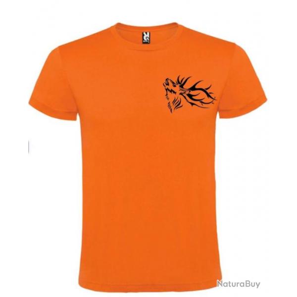 T-shirt 100 % coton tte de cerf   votre t-shirt chasse  Personnaliser