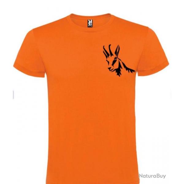 T-shirt 100 % coton tte de chamois votre t-shirt chasse  Personnaliser