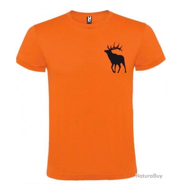 T-shirt 100 % coton cerf entier  votre t-shirt chasse  Personnaliser