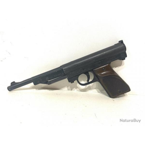 Pistolet plomb Record west Germany calibre 4.5mm air comprime (fonctionnel)