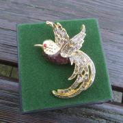 Ancienne Broche Vintage En Métal Doré - À Identifier - Occasion, Pour Collectionneurs Ou Création Bijoux