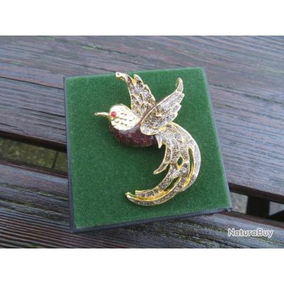 Ancienne pince broche vintage en Metal Doré Art Deco Monde Grèce XXe Collection - Collection