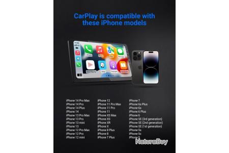Adaptateur Carplay sans Fil pour iPhone, Wireless Apple Dongle