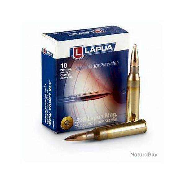 Munitions LAPUA Scenar Cal 338 Lm 250gr 2X10 Cartouches