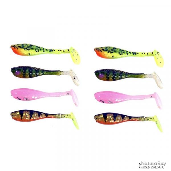 Leurre Souple Fox Rage Micro Fry 4cm UV Mixed Colour 4cm par 8 UV Lemon Tiger, UV Stickleback, UV Pi