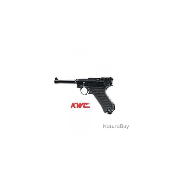 Pistolet entirement mtallique KWC P08 avec Blowback - Acier Co2 Bbs 4,5 mm