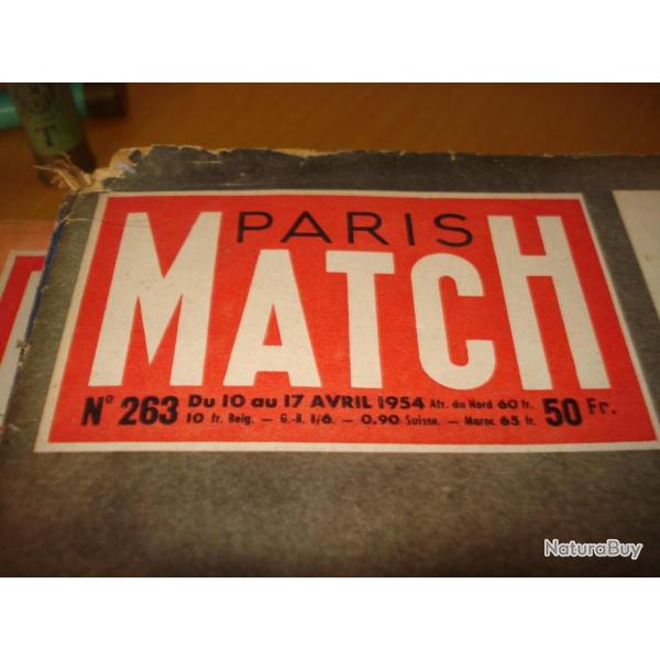 Revue  Paris MATCH du 17 avril 1954,  assez bon tat.