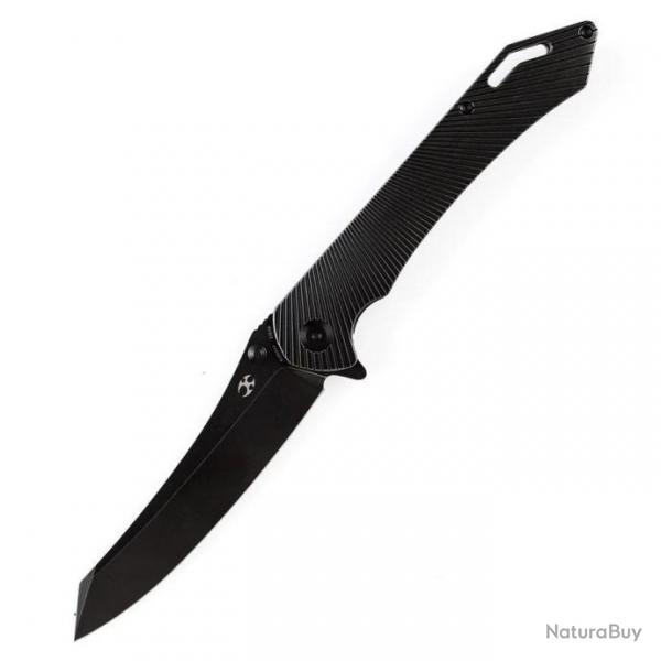 Couteau Kansept Colibri Tech Black Manche Titane Lame Acier CPM-S35VN IKBS Framelock Clip K1060A4 -