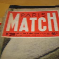 Revue rare   Paris MATCH du  1er au 8 mai  1954,   bon état.