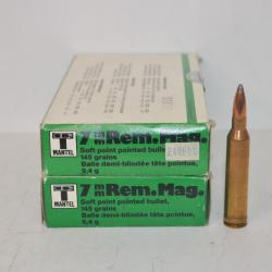 2 Boites de Balles RWS -  T mantel - 7mm REM. MAG