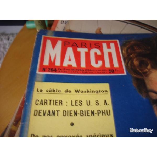 Revue    Paris MATCH du 17au 24 avril 1954,  bon tat. Bataille Dien bien Phu