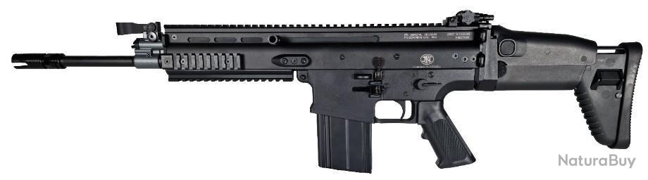 BF23 ! Réplique Airsoft FN Scar-H CQC Black AEG cal.6mm - Fusils d'assaut  (11155735)