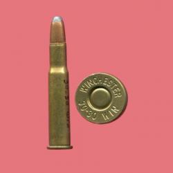 .30-30 Winchester - marquage : WINCHESTER 30-30 WIN  - balle cuivre pointe plomb méplate