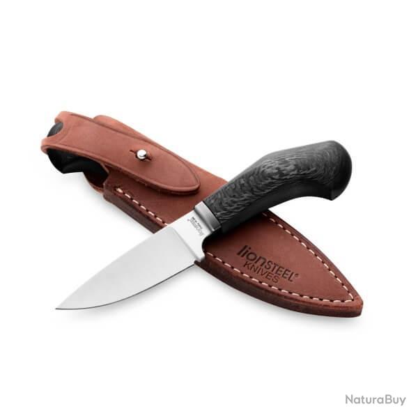 WL1.CF Couteau fixe Lionsteel "Willy" carbone