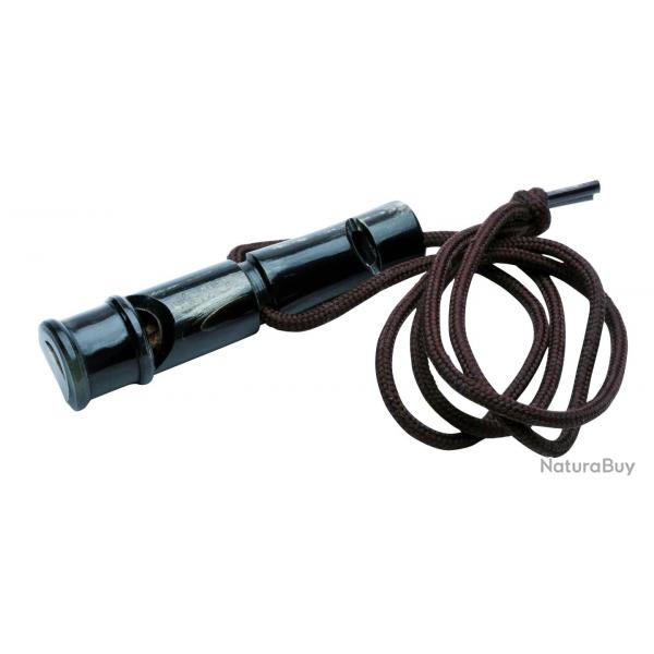 Sifflet De Dressage Buffle Noir Pour Chien 6 cm