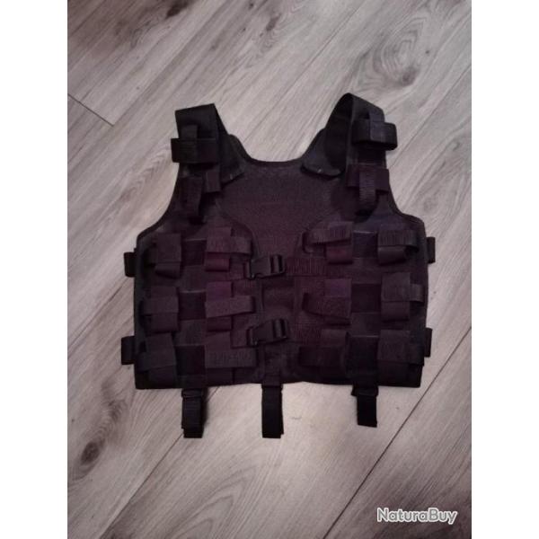 TRN BAC Gilet de 8 chargeurs [similaire au film HEAT] NOIR