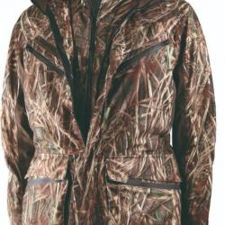 Wahoo ! SOMLYS - PACK  : Veste camouflage roseaux imperméable + Gilet réversible chaud  475W+417W