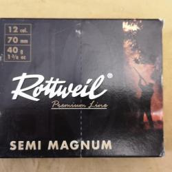 Cartouches Rottweil Semi-Magnum cal. 12/70 N°4 DESTOCKAGE!!!