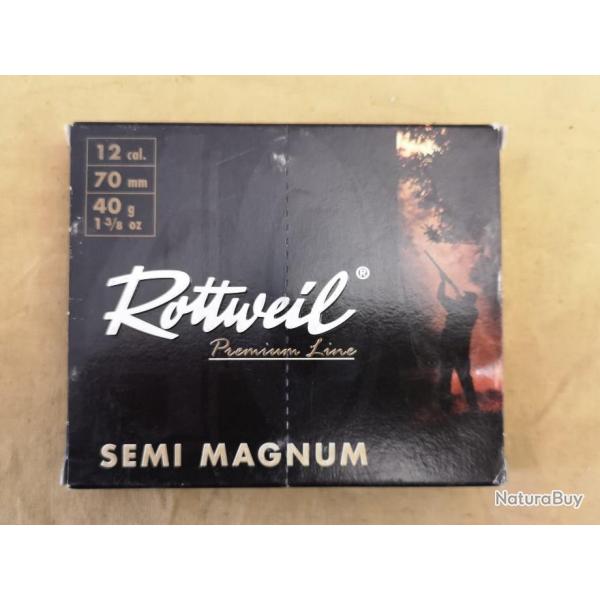 Cartouches Rottweil Semi-Magnum cal. 12/70 N4 DESTOCKAGE!!!