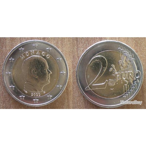 Monaco 2 Euros 2022 NEUF Issue de Rouleaux Euro Cent Cents