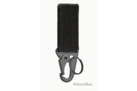Boucle Mousquetons porte-clés de ceinture en Nylon. Boucle acier nylon  couleur noire - Mousquetons tactiques et défense (11224308)