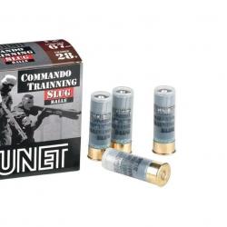 Déstockage ! - Cartouches Tunet Commando training Slug 28g - Cal.12 x5 boites
