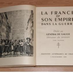 3 ème VOLUME DE LA FRANCE ET SON EMPIRE DANS LA GUERRE WW2 39 45