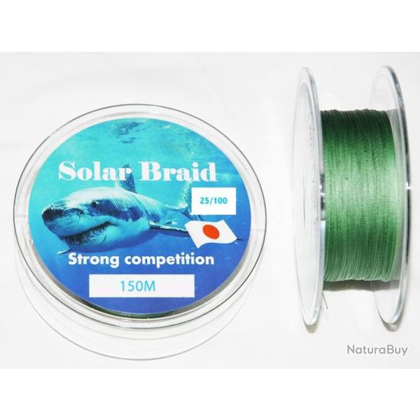 Tresse Solar Braid 150M en 25/100