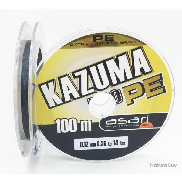 Tresse Kazuma PE en bobine de 100m 10/100