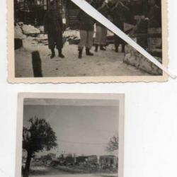 front de l'est photo soldat wehrmacht ?, ww2 2 photos en pied , croix de fer , schapska , minsk