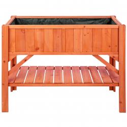 Potager sur pied bac de jardinage idéal pour les petites terrasses et balcons 119 cm pin 08_0000261