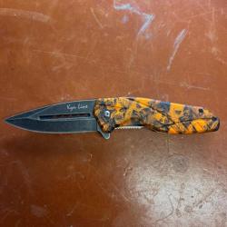 Couteau Pliant décoré ZOMBIE Orange