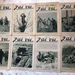 LOT 8 revues J'AI VU  n° 8 à 15 de janvier et février 1915, 1ère guerre mondiale 1914 1918, WW
